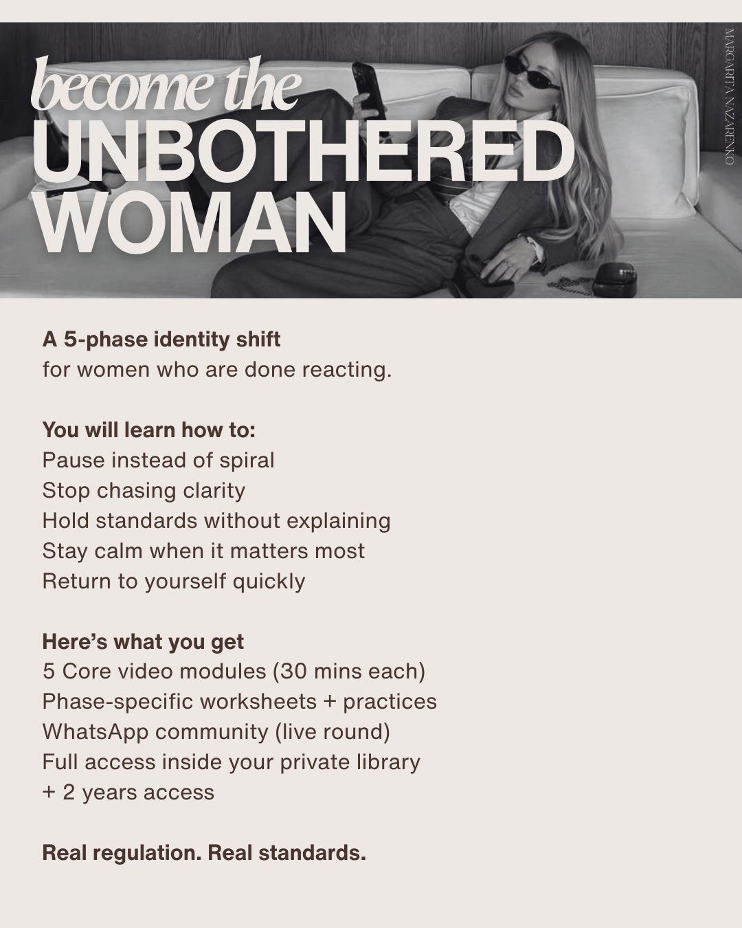 The Unbothered Woman (Starts Oct 2)